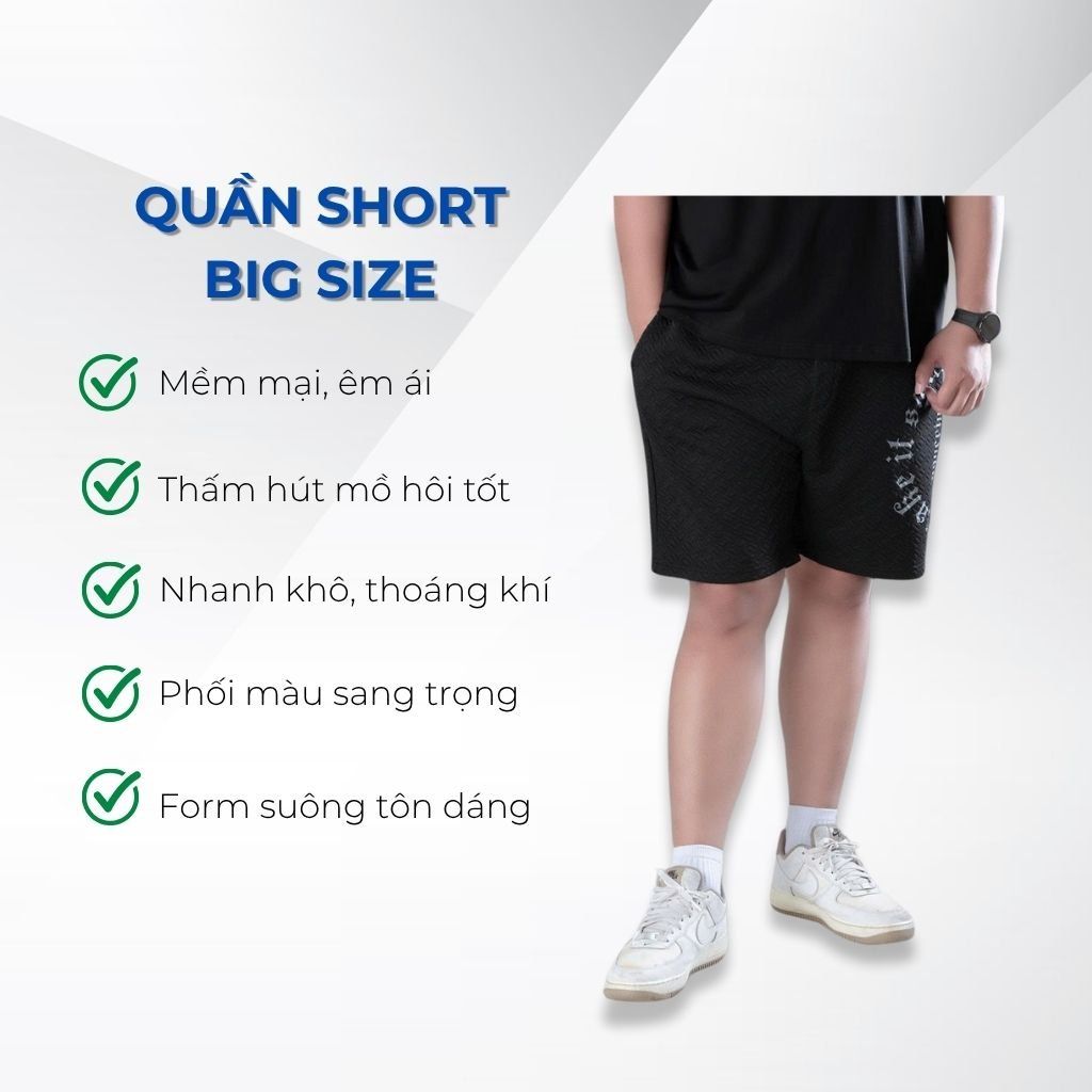 Mô tả chi tiết quần short thun xốp big size nam Akyoo