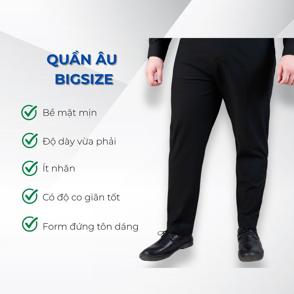 Mô tả quần âu đứng form big size nam Akyoo