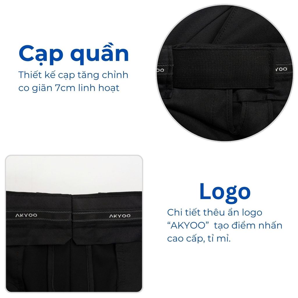Mô tả quần âu đứng form big size nam Akyoo