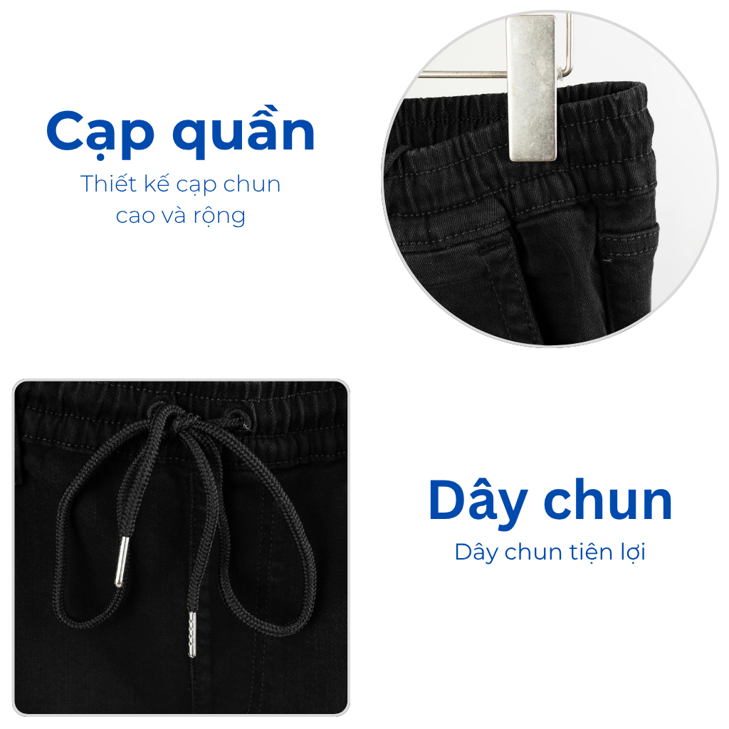 Mô tả quần jogger jean big size nam Akyoo