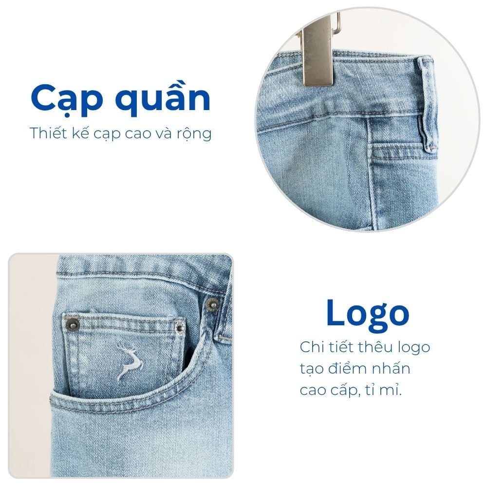 Mô tả chi tiết quần jean xanh b2 big size nam Akyoo