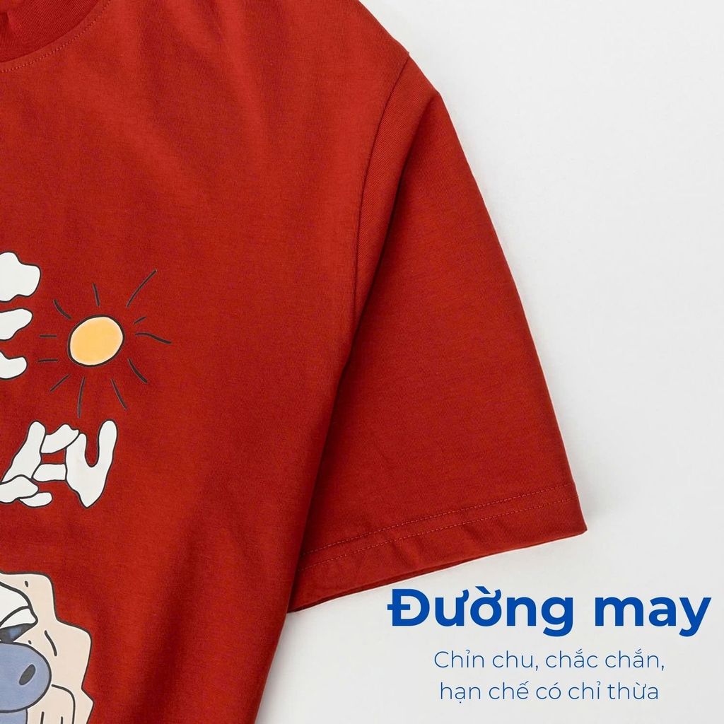 Mô tả áo thun đỏ họa tiết big siz nam Akyoo