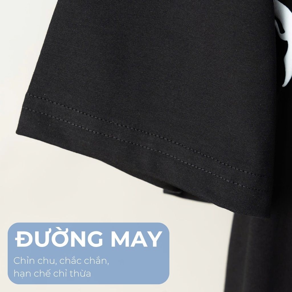 Mô tả chi tiết áo thun đen d6 big size nam Akyoo