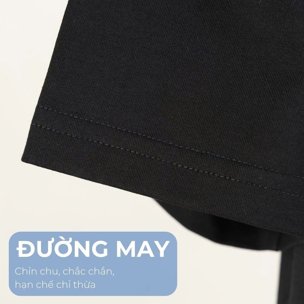 Mô tả chi tiết áo thun đen d5 big size nam Akyoo