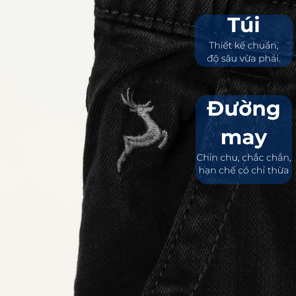 Mô tả quần jogger jean big size nam Akyoo