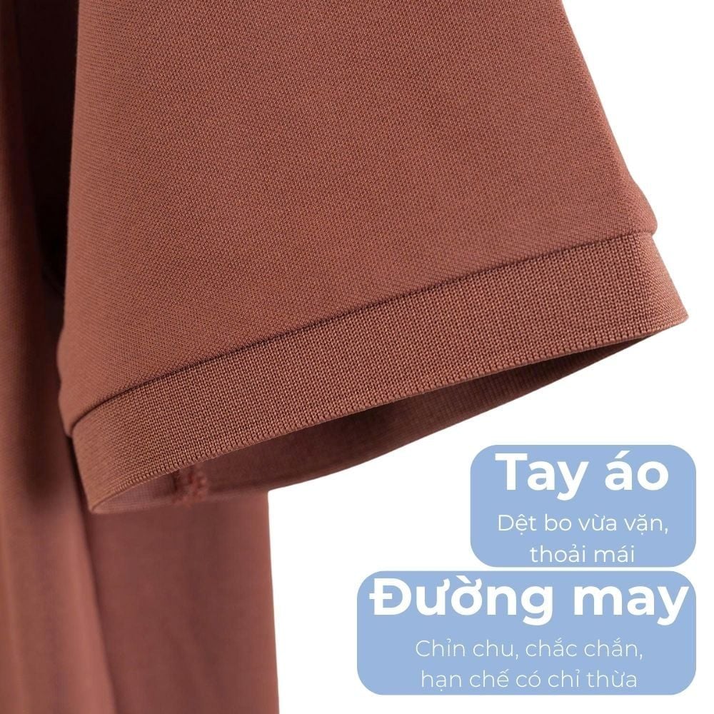 Mô tả chi tiết áo polo cam big size nam Akyoo