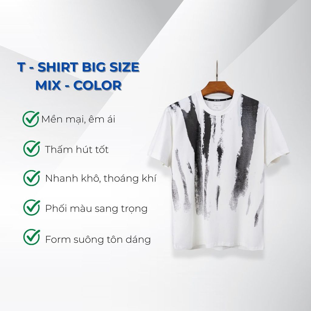 Mô tả áo thun in big size nam Akyoo
