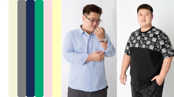 Màu sắc và họa tiết hot trend năm 2025 cho anh em big size