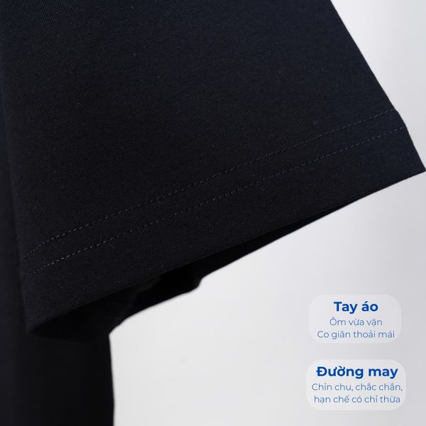 Mô tả tay và đường may áo thun a8 big size nam Akyoo