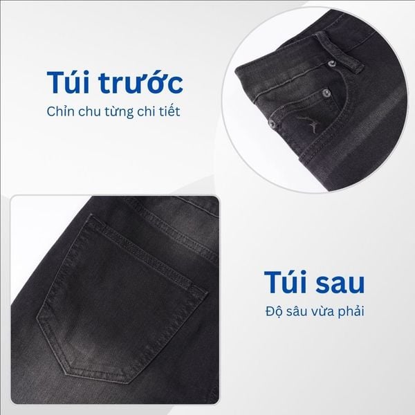Mô tả quần jean xám rách big size nam AKYOO 2