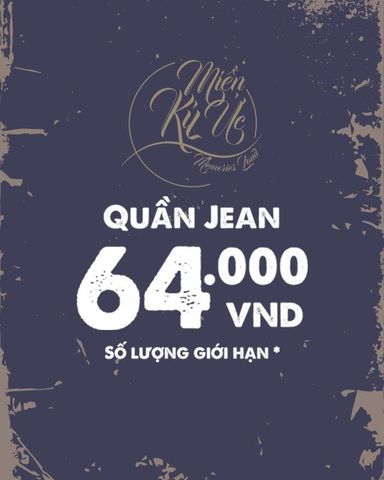 𝐔̛𝐔 Đ𝐀̃𝐈 𝐐𝐔𝐀̂̀𝐍 𝐉𝐄𝐀𝐍𝐒 𝐂𝐇𝐈̉ 𝟔𝟒𝐊 KHI MUA SẢN PHẨM TRONG BST MIỀN KÝ ỨC - MEMORIES LAND