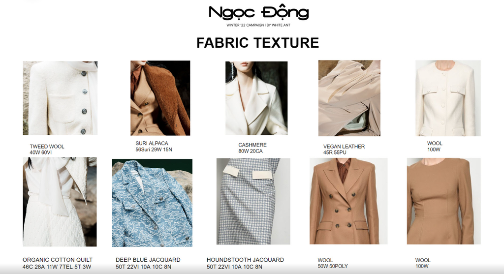 FABRIC TEXTURE - NGỌC ĐỘNG WINTER'22 CAMPAIGN