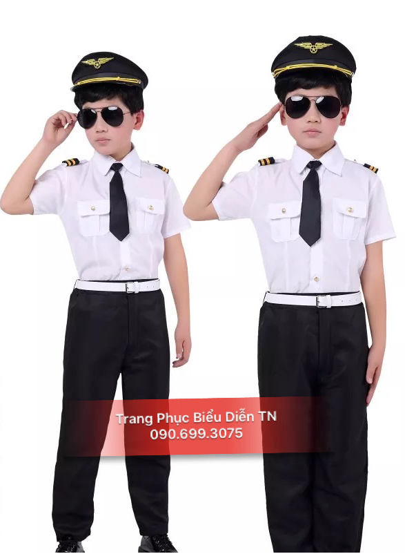 trang phục phi công nam trẻ em