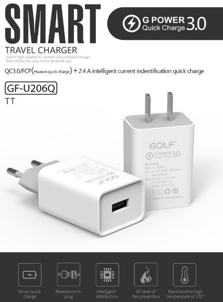 Cóc sạc Golf Quick charger 3.0 U206Q