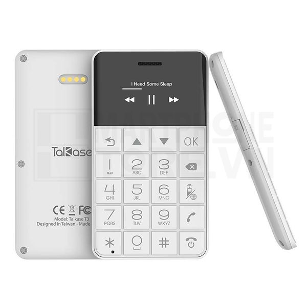 Điện thoại siêu mỏng Talkase T3 Trắng sở hữu tính năng wifi hotspot độc đáo | Phuonglinhjsc.vn