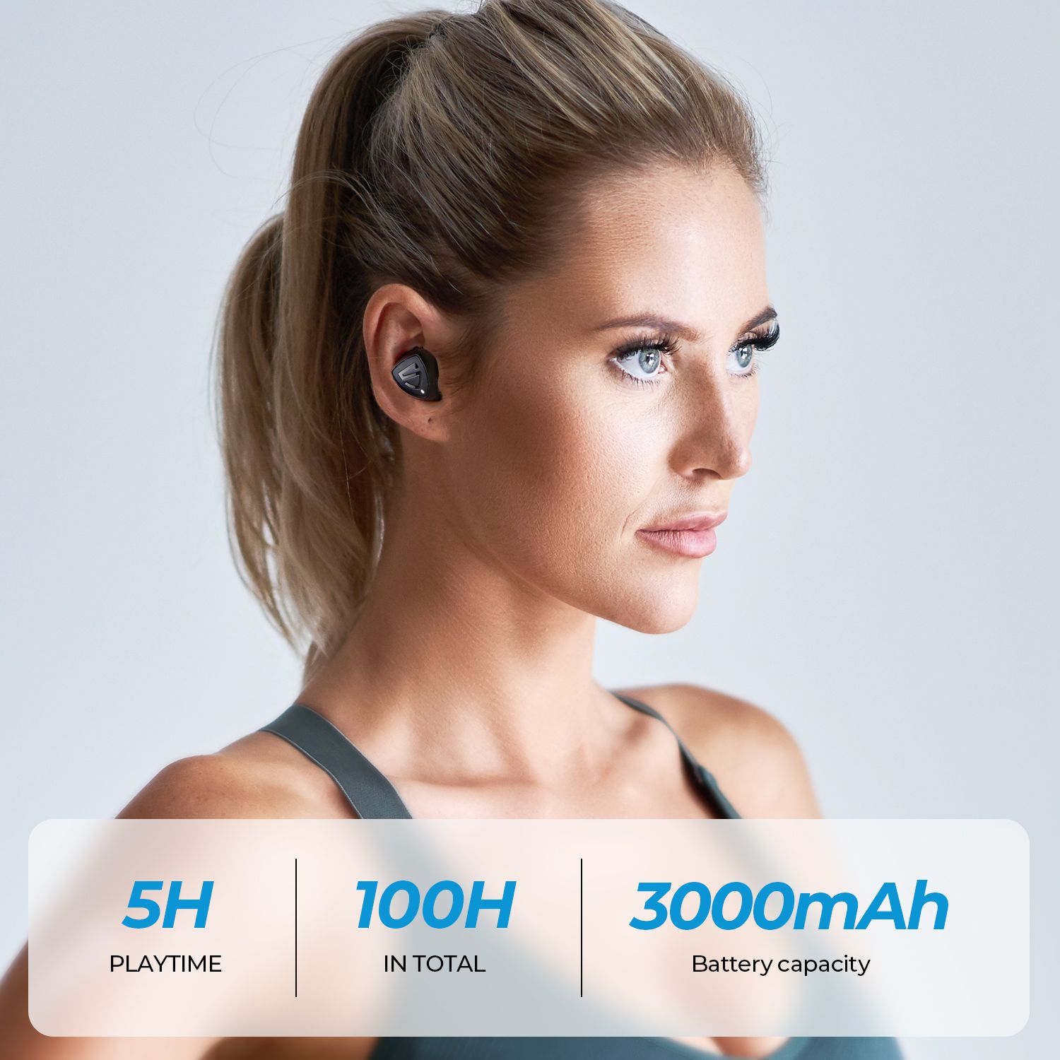 Tai nghe Soundpeats TrueShift 2 có thể nghe nhạc 5 giờ