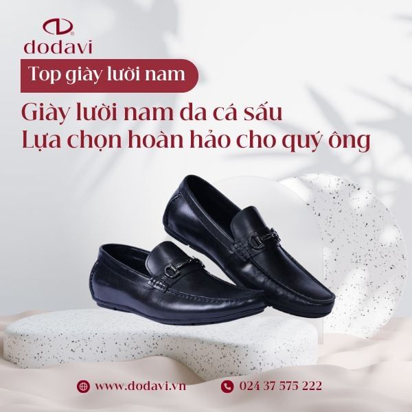 Giày lười nam da cá sấu - Sự lựa chọn hoàn hảo cho quý ông công sở