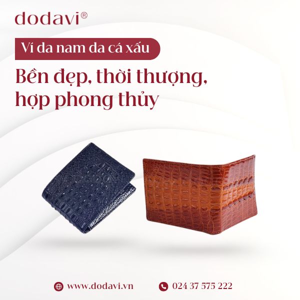 Ví nam da cá sấu cao cấp - bền đẹp, thời thượng, hợp phong thủy
