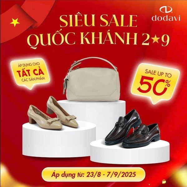 80 năm Cách mạng Tháng Tám và Quốc khánh 2/9 - DODAVI Khuyến Mại Lên Tới 50% Toàn Bộ Sản Phẩm