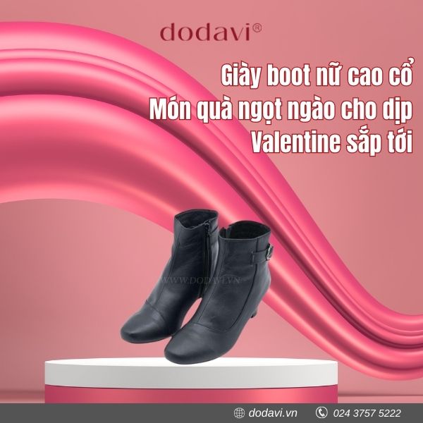 Giày boot nữ cao cổ - Món quà ngọt ngào cho dịp Valentine sắp tới
