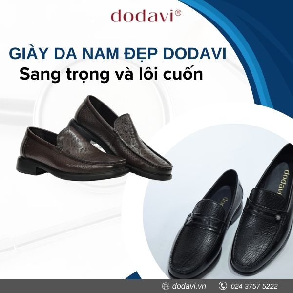 Giày da nam đẹp Dodavi - Sang trọng và lôi cuốn