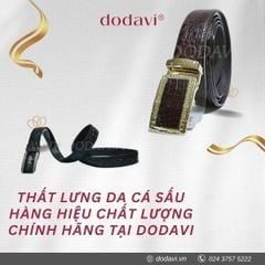 Thắt lưng da cá sấu hàng hiệu chất lượng chính hãng tại Dodavi