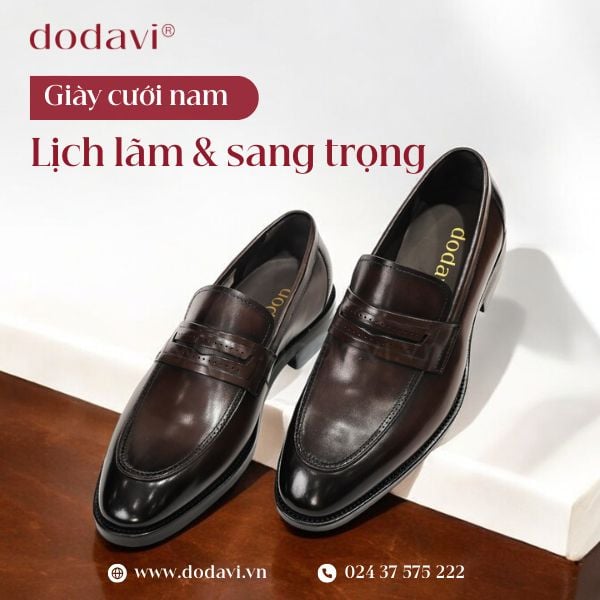 Giày cưới nam – Lịch lãm & sang trọng cho ngày trọng đại