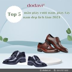 Top 5 mẫu giày cưới nam, giày tây nam đẹp lịch lãm 2024