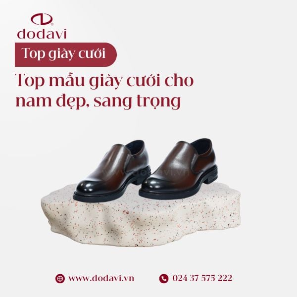 Top Mẫu Giày Cưới Cho Nam Đẹp, Sang Trọng Và Thanh Lịch