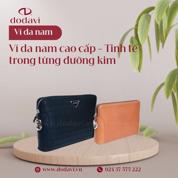 Ví Da Nam Cao Cấp – Tinh Tế Trong Từng Đường Kim Mũi Chỉ