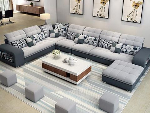 DERGO VIETNAM - 8+ Mẫu ghế sofa chữ u cho phòng khách sang trọng & siêu đẹp