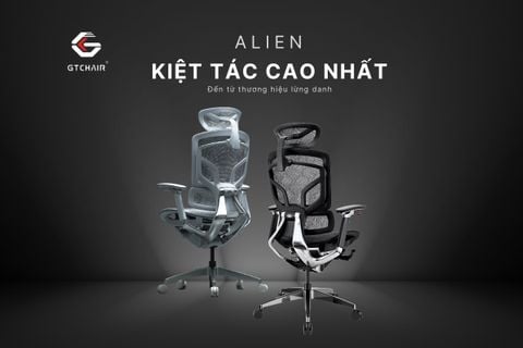 DERGO - Nội thất sức khoẻ - Kiệt tác ghế công thái học GTChair Alien- Thiết kế đột phá, trải nghiệm đỉnh cao