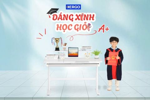 DERGO - Nội Thất Sức Khoẻ - Bàn học thông minh phù hợp cho trẻ từ mấy tuổi?