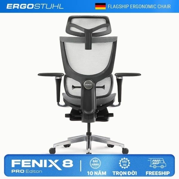 Ghế Ergonomic lưng cao ErgoStuhl Fenix 8 Pro