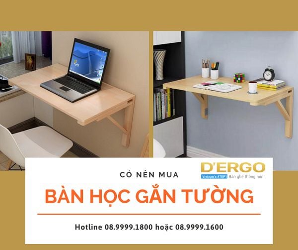 Có nên mua bàn học treo tường không?