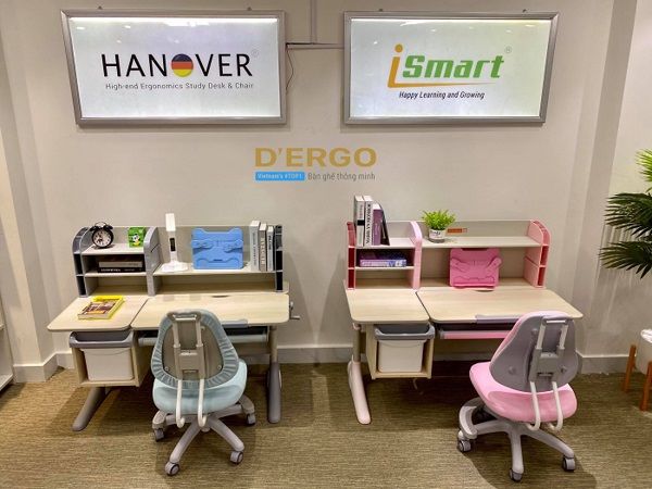 Mẫu bàn học từ thương hiệu Hanover và ismart nổi tiếng