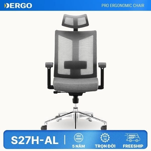 Ghế Ergonomic lưng trung Stark S27H-AL