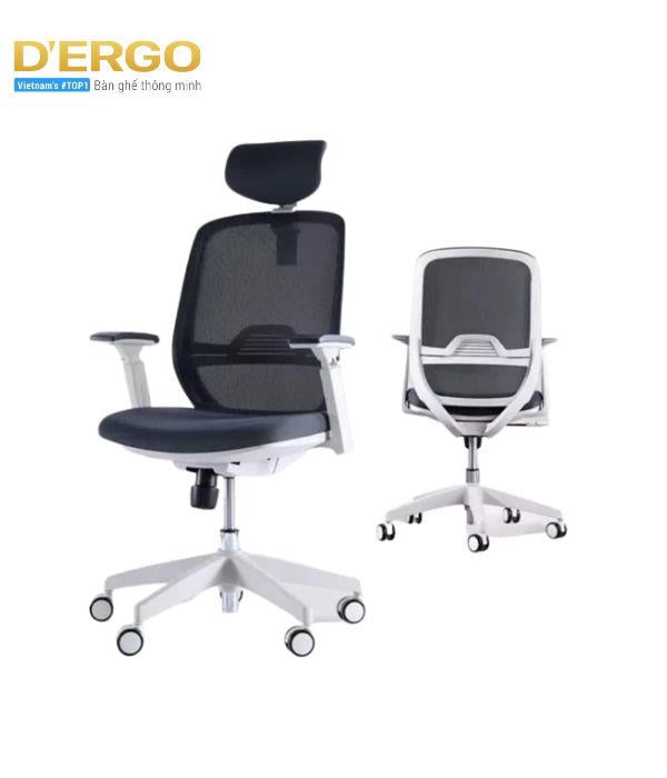 Ghế văn phòng chống đau lưng có phần lưng ghế thiết kế theo nhu cầu của người sử dụng