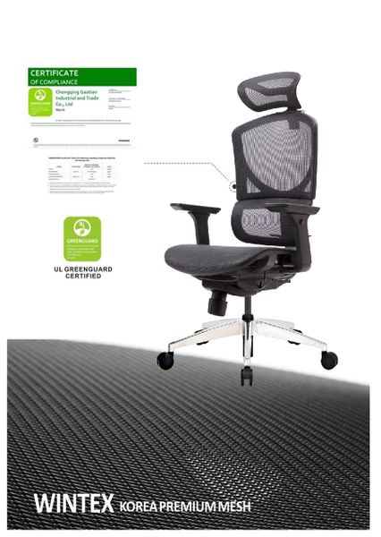 Ghế Công thái học Ergonomic GTChair I-see M sử dụng vật liệu cao cấp