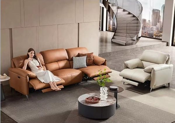 Mẫu sofa giường thiết kế đơn giản nhưng không kém phần tinh tế
