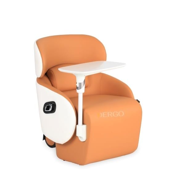 Leisure Chair L01H màu vàng da bò phối trắng