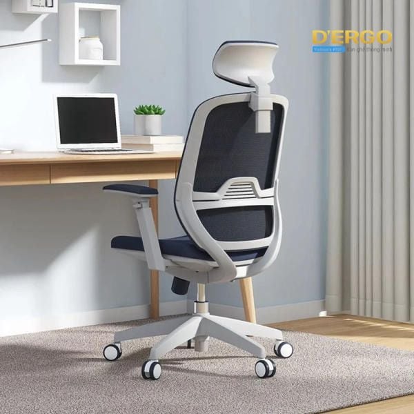 Mẫu ghế văn phòng cao cấp Ergonomic office chair Elegant T21 màu xám đen