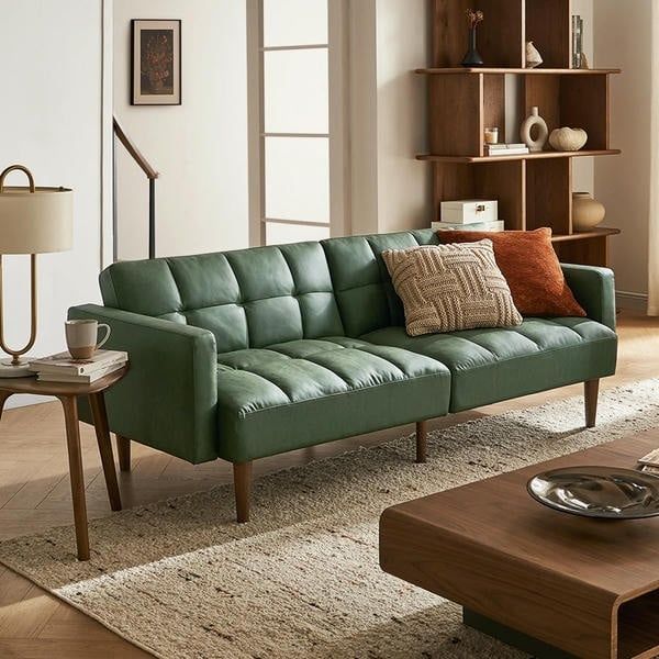 Sofa giường giả da mang lại vẻ sang trọng