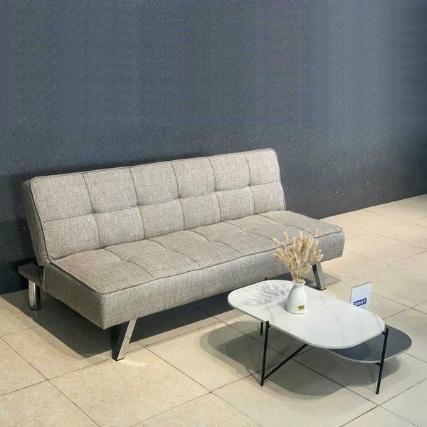 Giường thông minh kết hợp sofa chất liệu vải bố có thiết kế đơn giản