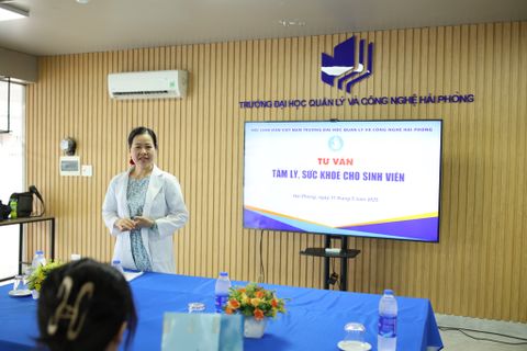 Hội Sinh viên Trường Đại học Quản lý và Công nghệ Hải Phòng tổ chức Chương trình Tư vấn Tâm lý - Sức khoẻ cho sinh viên