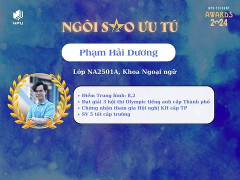 Gương mặt sinh viên tiêu biểu khoa ngoại ngữ  Phạm Hải Dương: “Đảng soi đường cho chúng ta đi!”