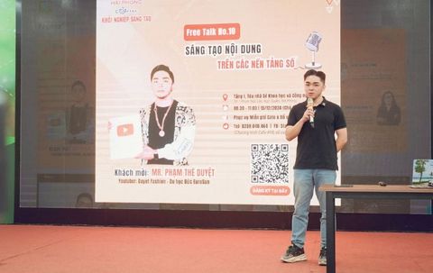 Tự hào sinh viên CNTT HPU - Diễn giả chương trình Khởi nghiệp Hải Phòng