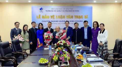 Lễ Bảo vệ luận văn thạc sĩ Trường Đại học Quản lý và Công nghệ Hải Phòng năm 2022