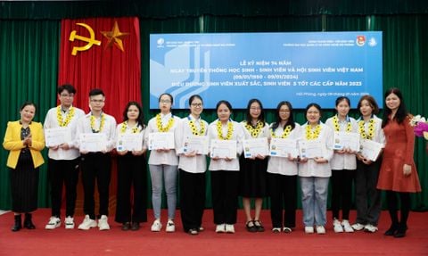 Hội sinh viên Việt Nam trường Đại học Quản lý và Công nghệ Hải Phòng Kỷ niệm 74 năm Ngày truyền thống học sinh, sinh viên
