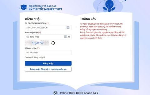 Hướng dẫn đăng ký nguyện vọng xét tuyển đại học 2025 trên Cổng thông tin tuyển sinh của Bộ GD&ĐT